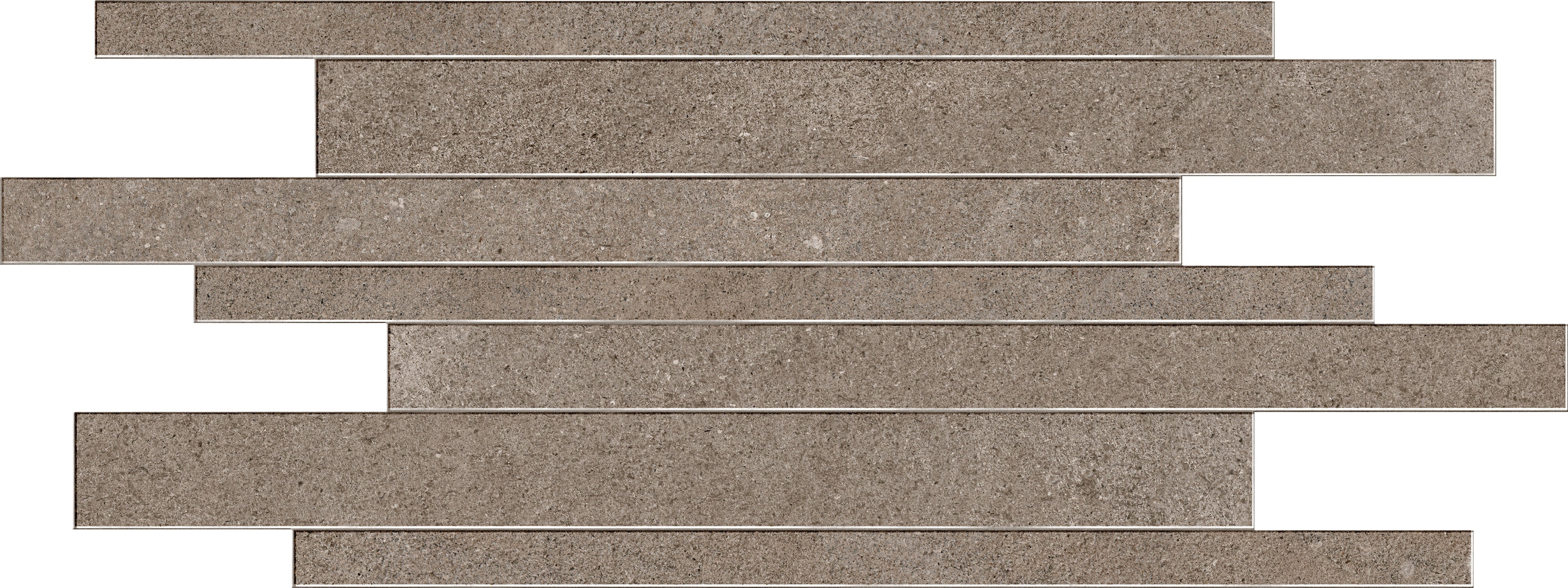 INFINITY Space porcelain mosaic, top-down product view, 12"×24"×11/32" size. Premium porcelain for floors and walls.