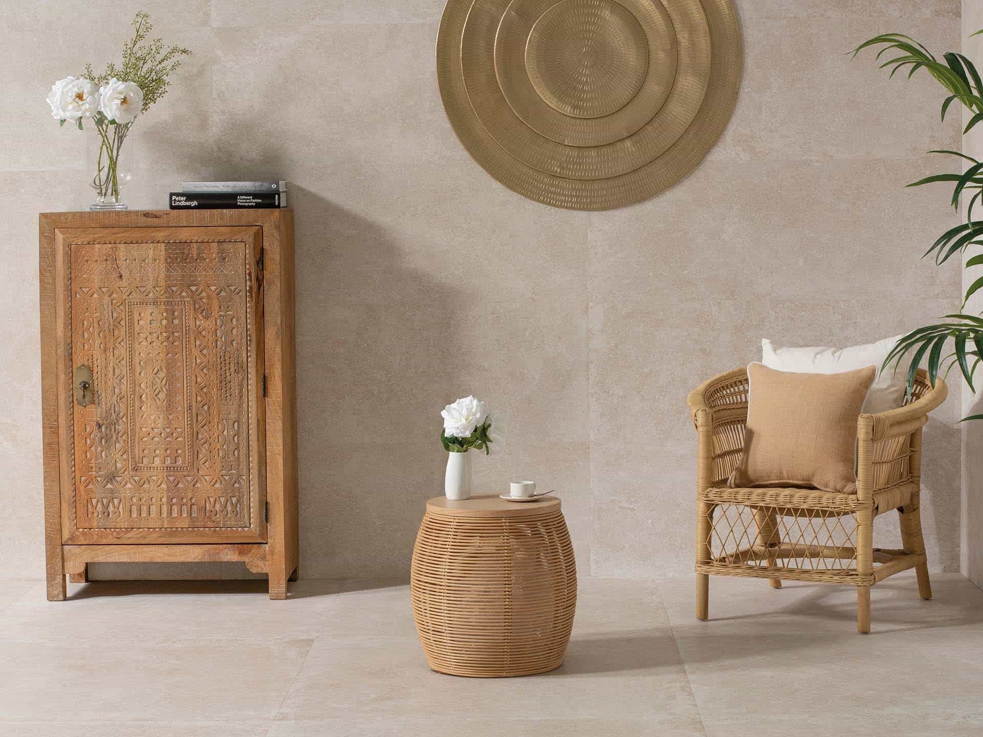 Verbier Sand Floor Tile (23x23x8.5-mm | matt)