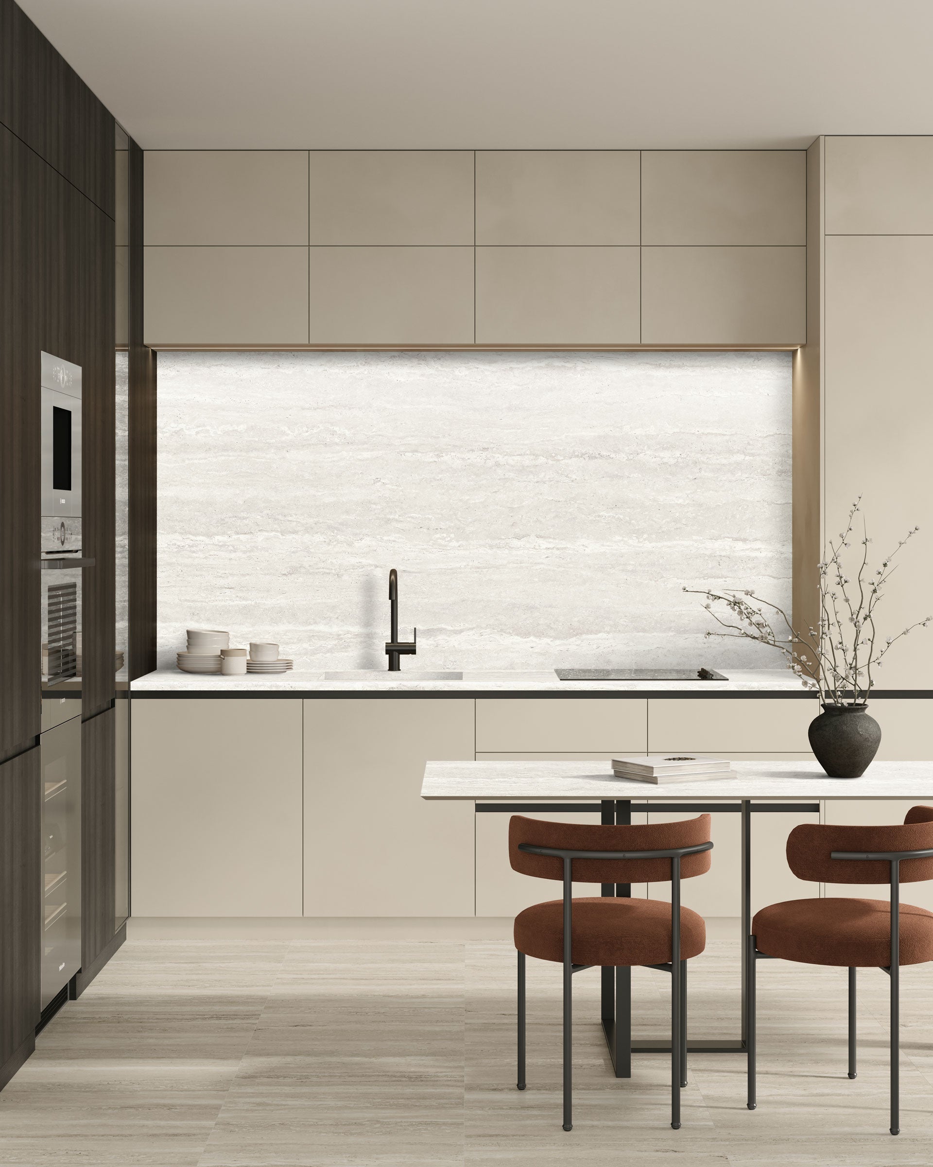 TRAVERTINE: Roman Bullnose (12"x24"x20-mm | grip)