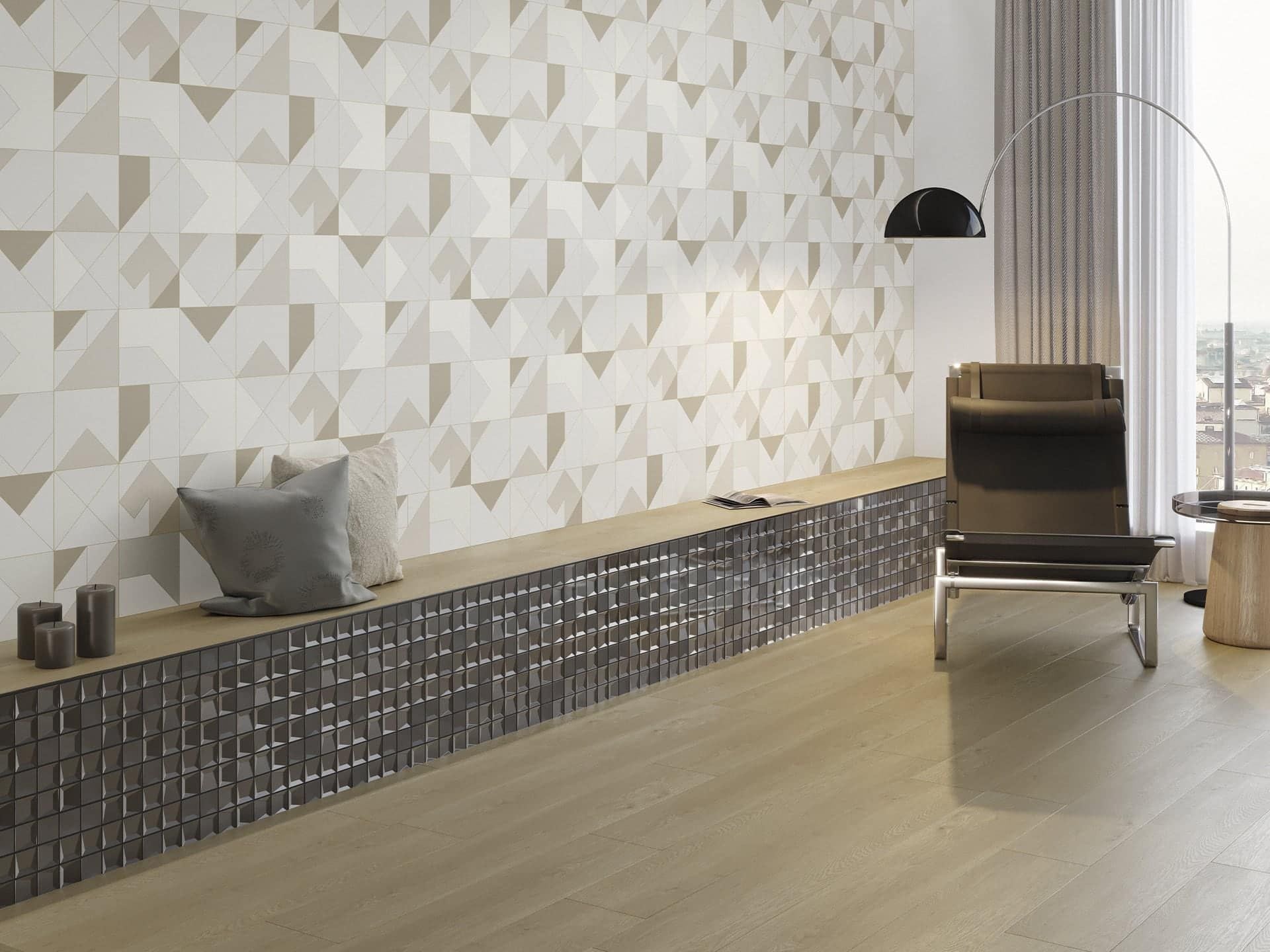 Effect Black Square Mosaic (12x12x8-mm | matt-gloss)