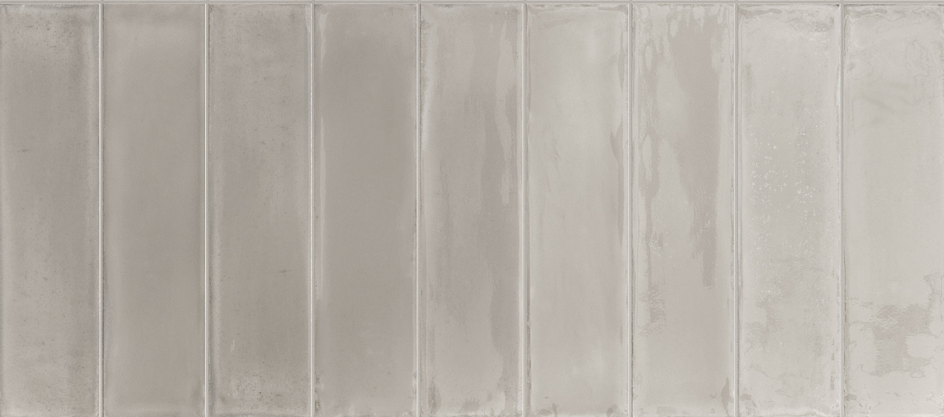 Essential Brick Grigio porcelain field tile by Emil, lux finish, 2 3/8"x9 1/2"x10-mm size. Premium Italian porcelain for floors and walls.