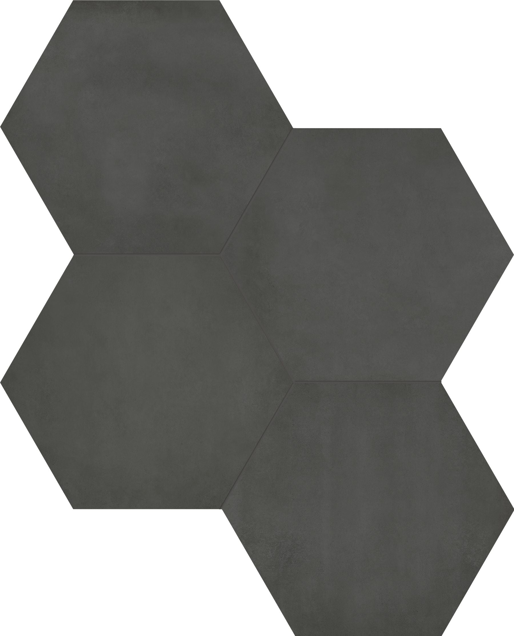 Form mosaic by Anatolia Tile, top-down product view, 7" size. Premium porcelain for floors and walls.