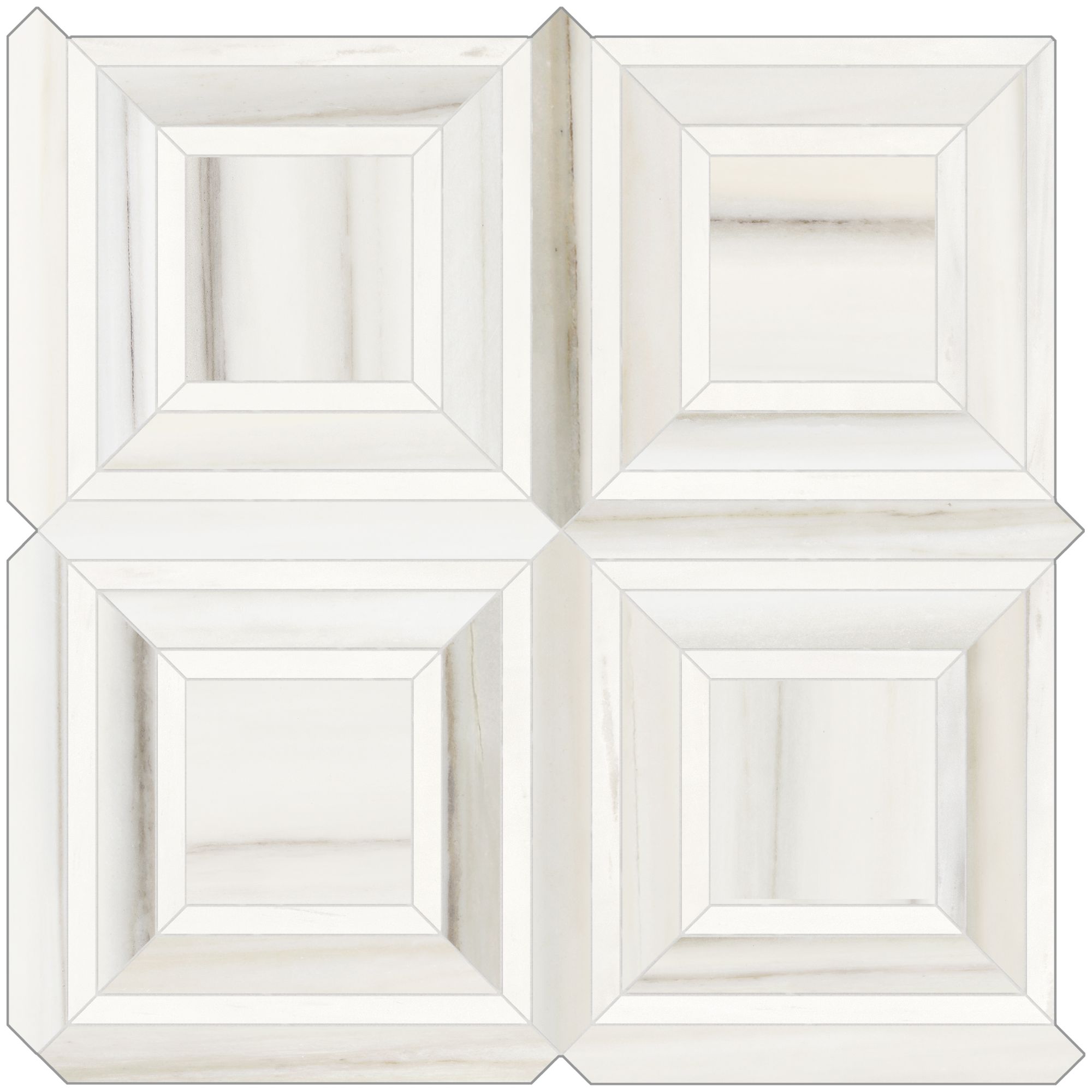 Mayfair mosaic by Anatolia Tile, top-down product view. Premium porcelain for floors and walls.