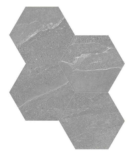 Nord mosaic by Anatolia Tile, top-down product view, 6" size. Premium porcelain for floors and walls.