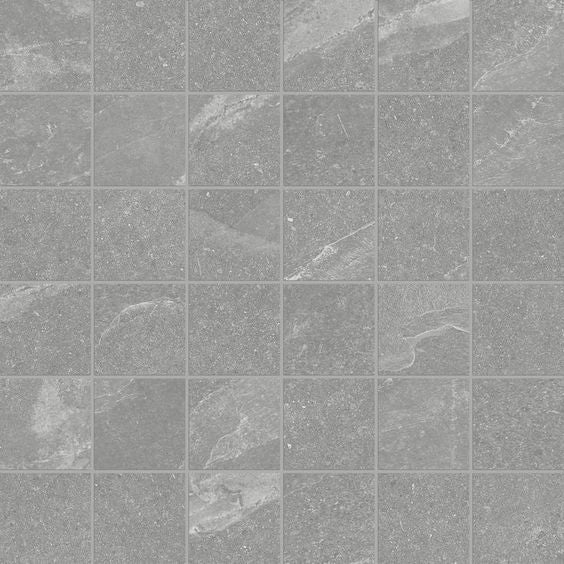 Nord mosaic by Anatolia Tile, top-down product view, 2" size. Premium porcelain for floors and walls.