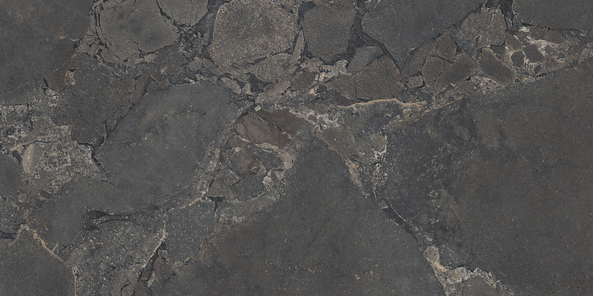 Unique Intensity Black porcelain field tile by Emil, naturale finish, 47 1/4"x109 7/16"x6.5-mm size. Premium Italian porcelain for floors and walls.