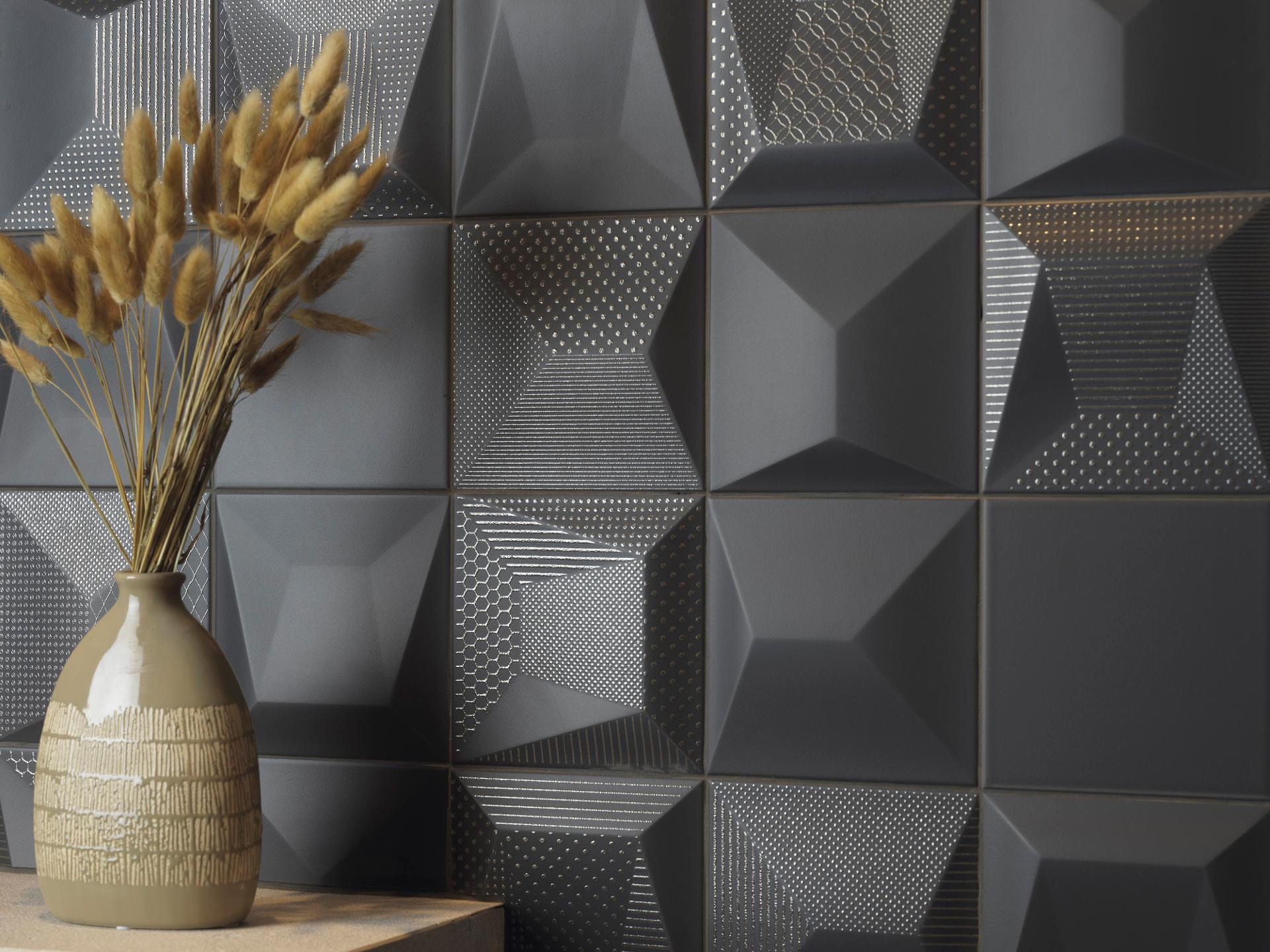 Cosmos Black S1 Wall Tile (6x6x8.5-mm | matt)