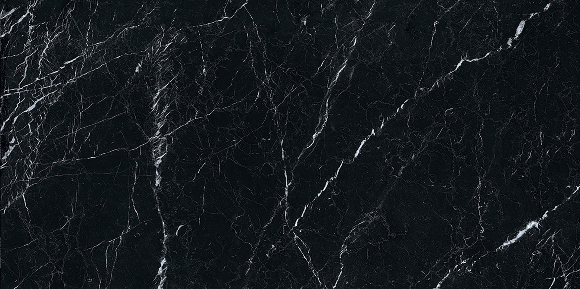 Ergon Slabs USA Nero Marquinia porcelain field tile by Emil, naturale finish, 63 25/32"x127 9/16"x12-mm size. Premium Italian porcelain for floors and walls.