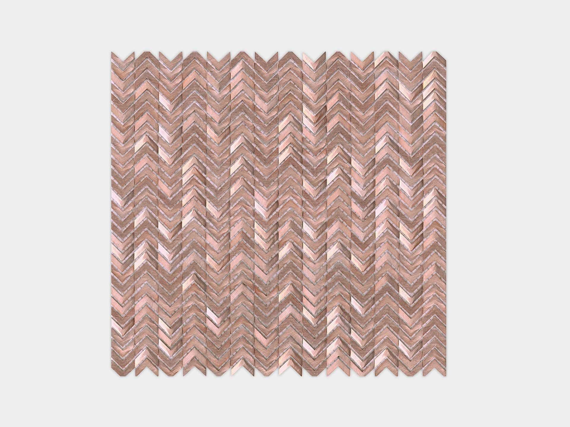 Gravity Rose Gold Arrow Mosaic (12x12x4-mm | gloss)