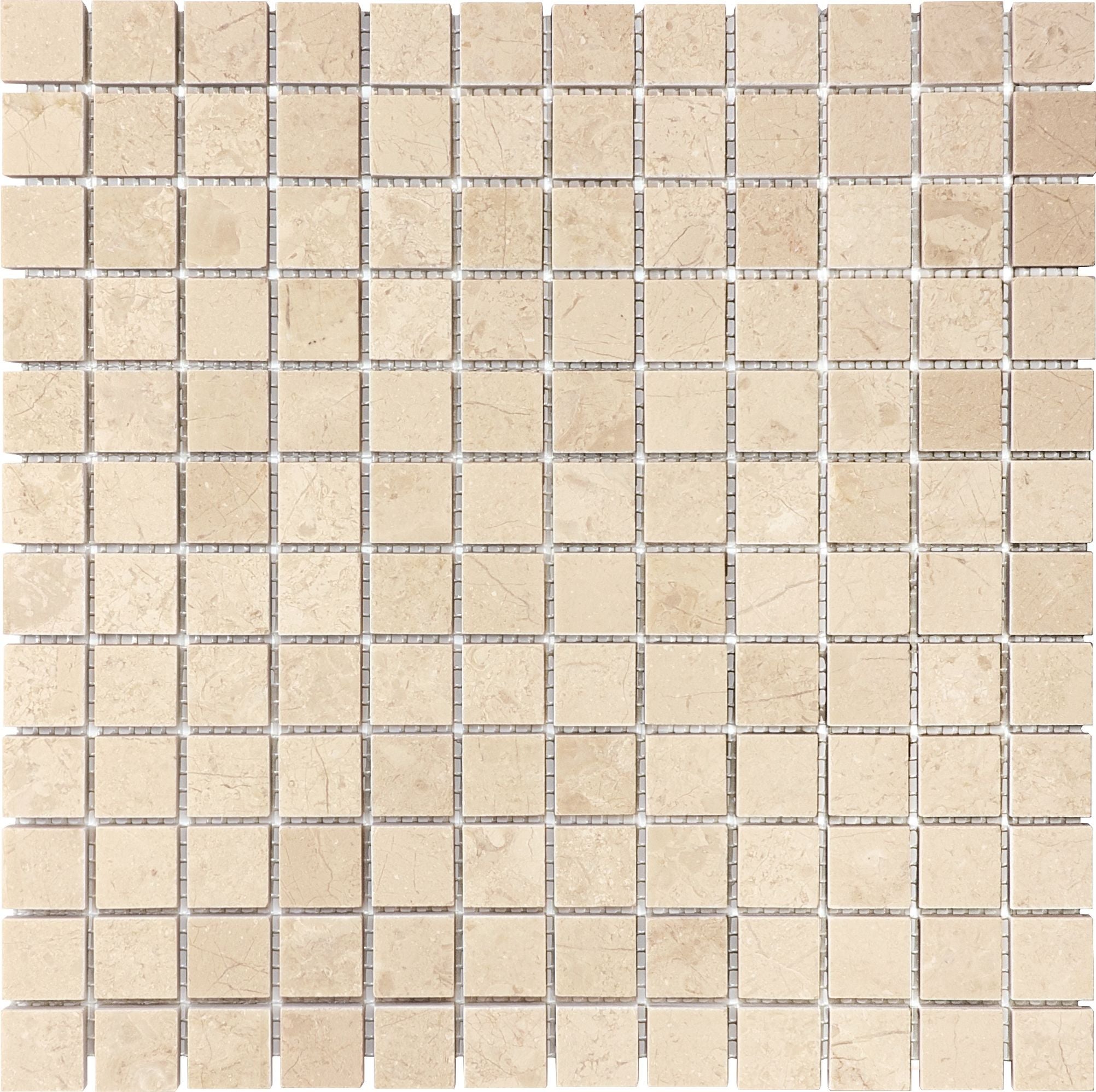 mosaic by Anatolia Tile, top-down product view, 1" size. Premium porcelain for floors and walls.