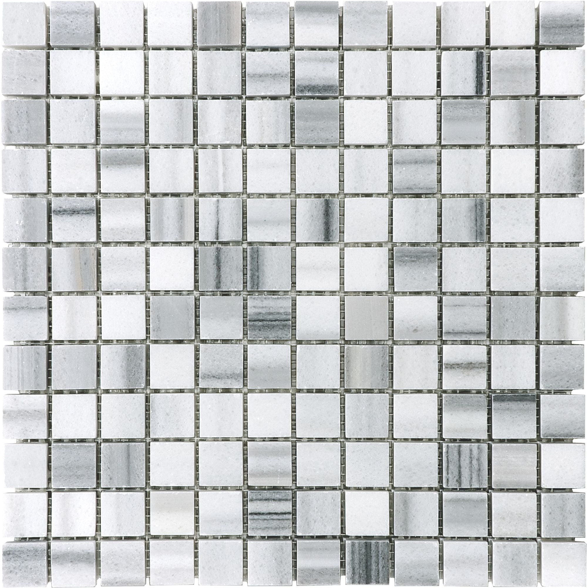 mosaic by Anatolia Tile, top-down product view, 1" size. Premium porcelain for floors and walls.