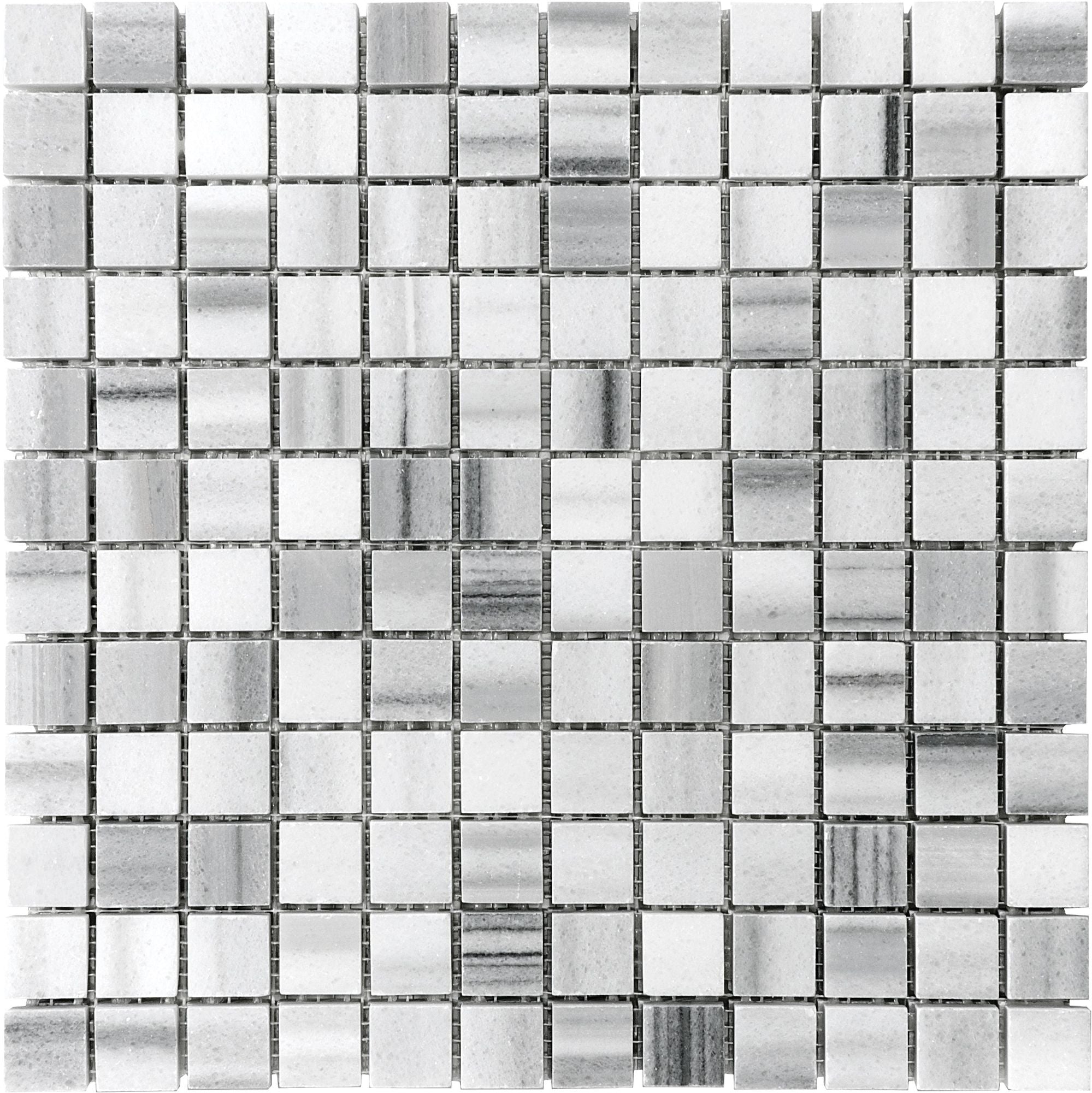 mosaic by Anatolia Tile, top-down product view, 1" size. Premium porcelain for floors and walls.