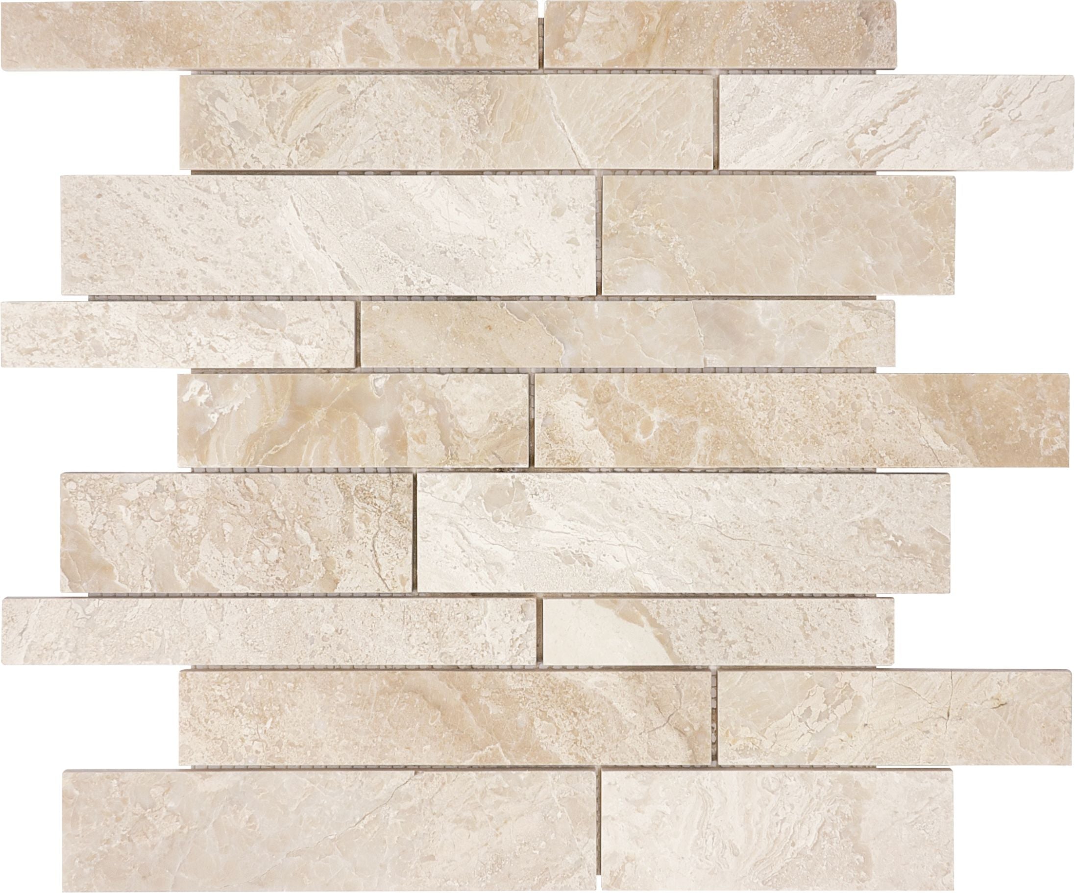 Impero Reale mosaic by Anatolia Tile, top-down product view. Premium porcelain for floors and walls.