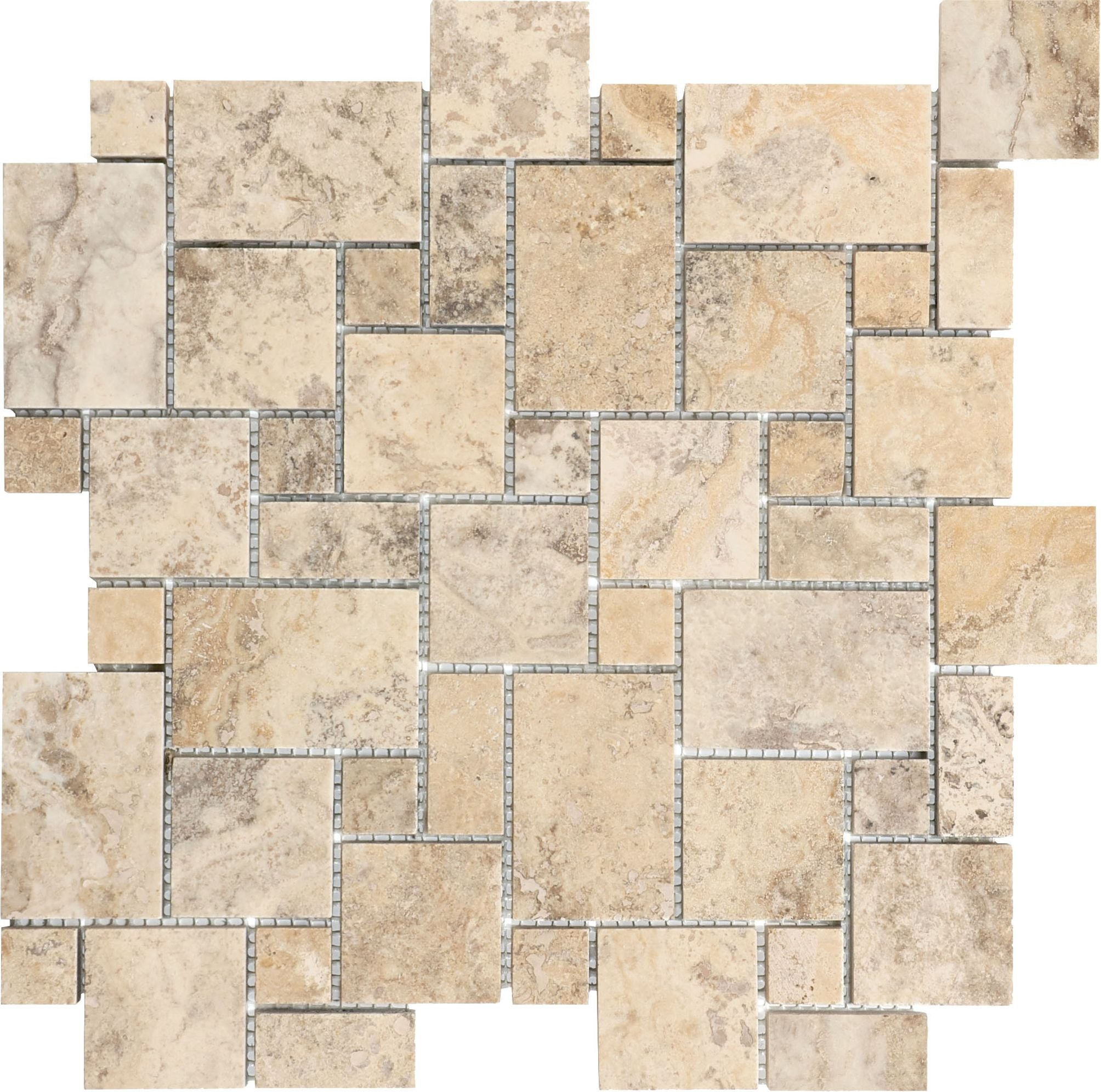 Picasso mosaic by Anatolia Tile, top-down product view. Premium porcelain for floors and walls.