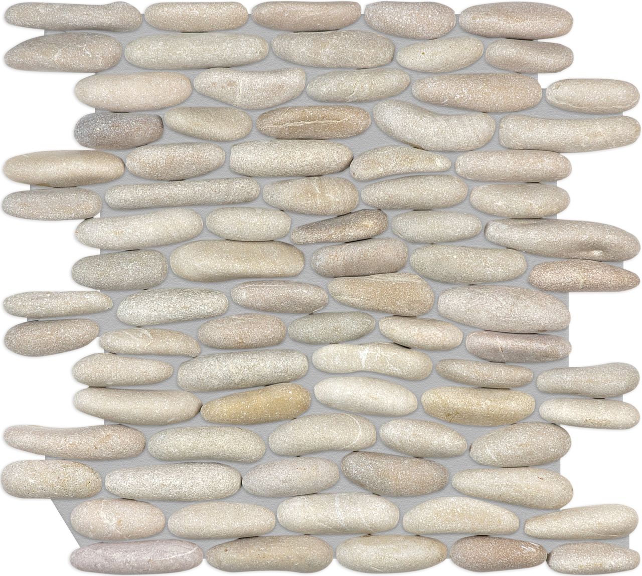 Zen mosaic by Anatolia Tile, top-down product view. Premium porcelain for floors and walls.