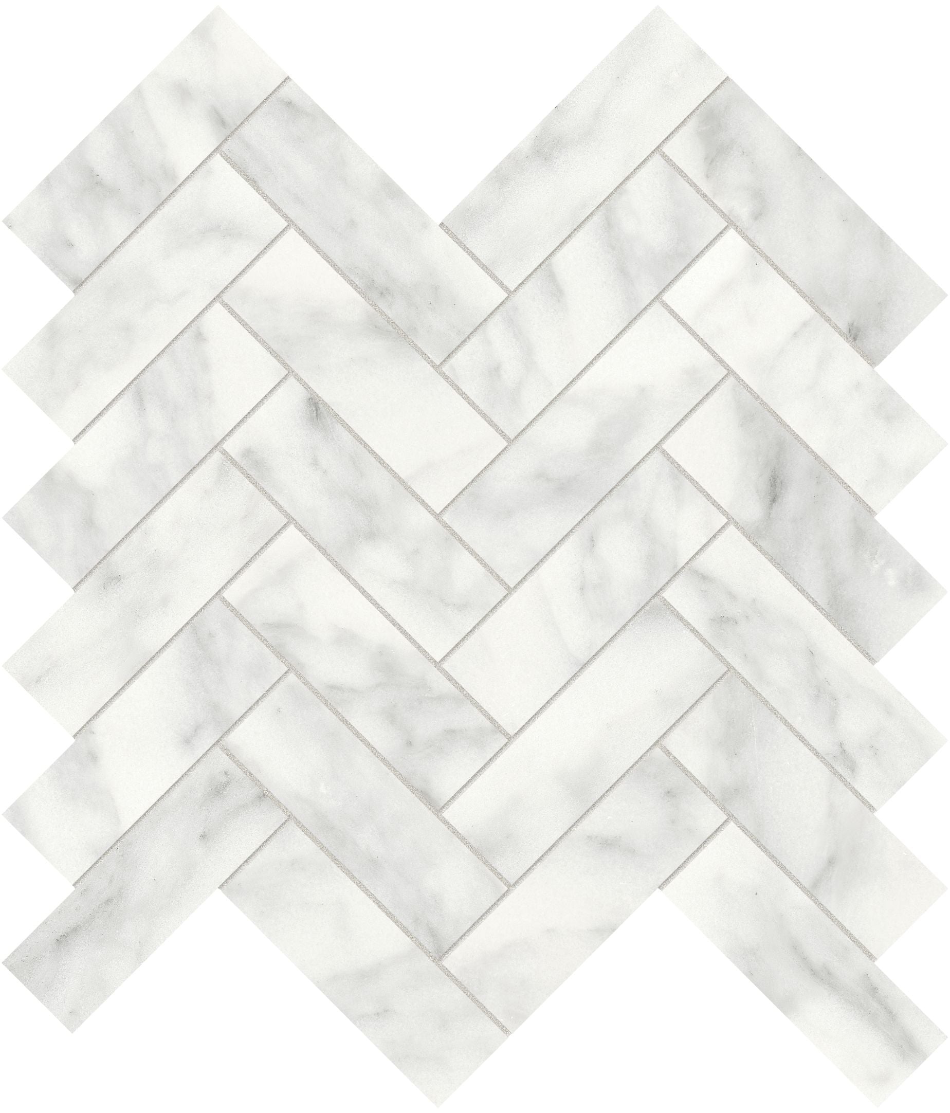 mosaic by Anatolia Tile, top-down product view, 1 1/4"×4" size. Premium porcelain for floors and walls.