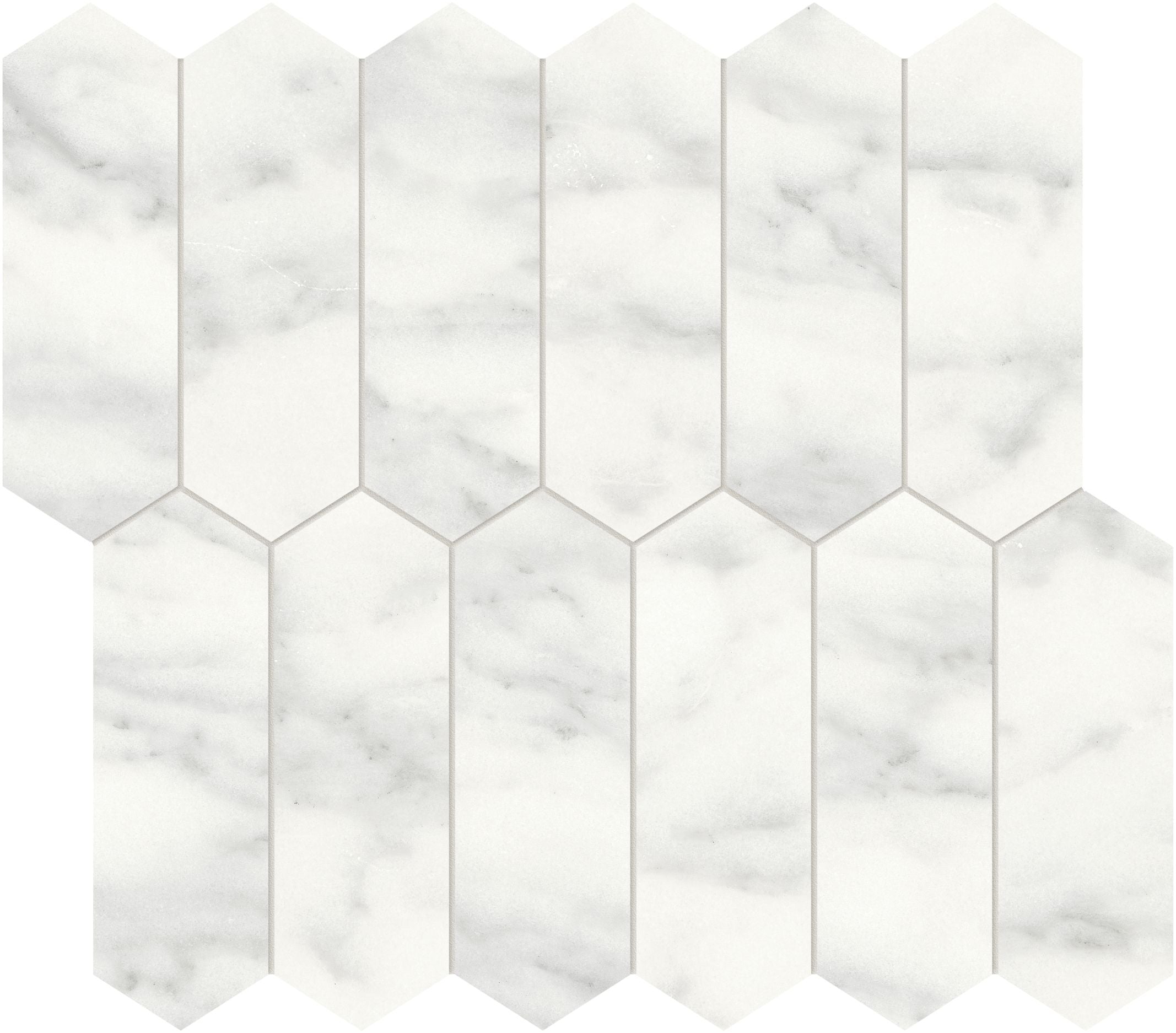 mosaic by Anatolia Tile, top-down product view, 2"×6" size. Premium porcelain for floors and walls.