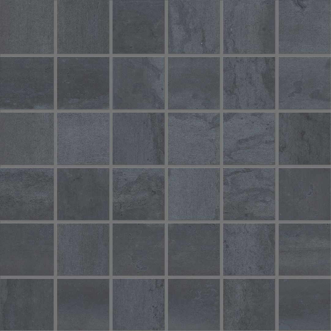 Metallica CALAMINE porcelain mosaic tile by Emil, naturale finish, 12"x12" size. Premium Italian porcelain for floors and walls.