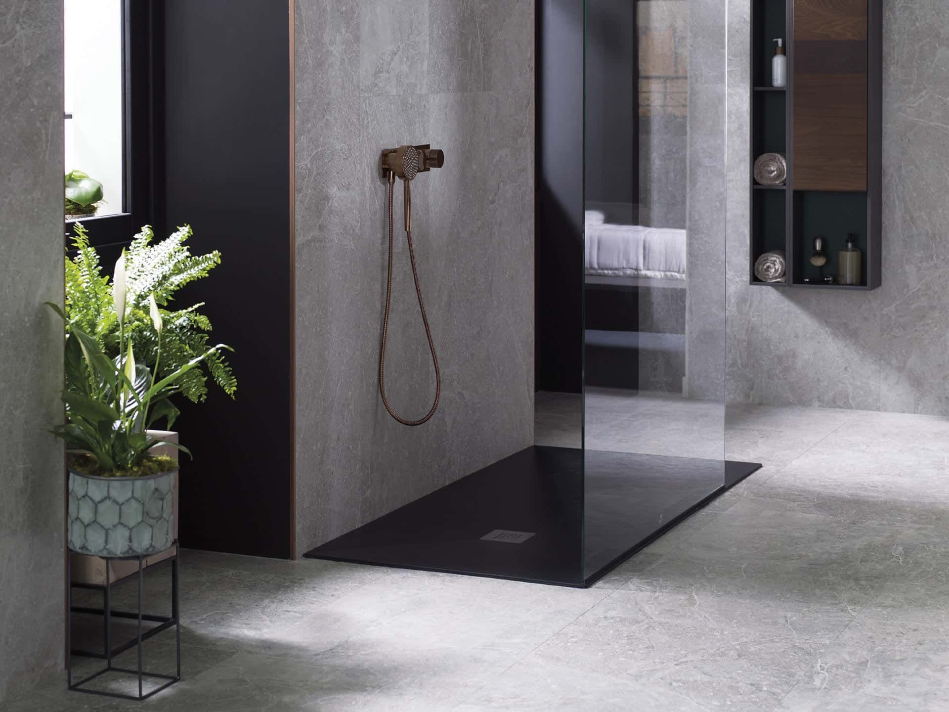 Noir Topo Floor Tile (47x47x8.5-mm | matt)