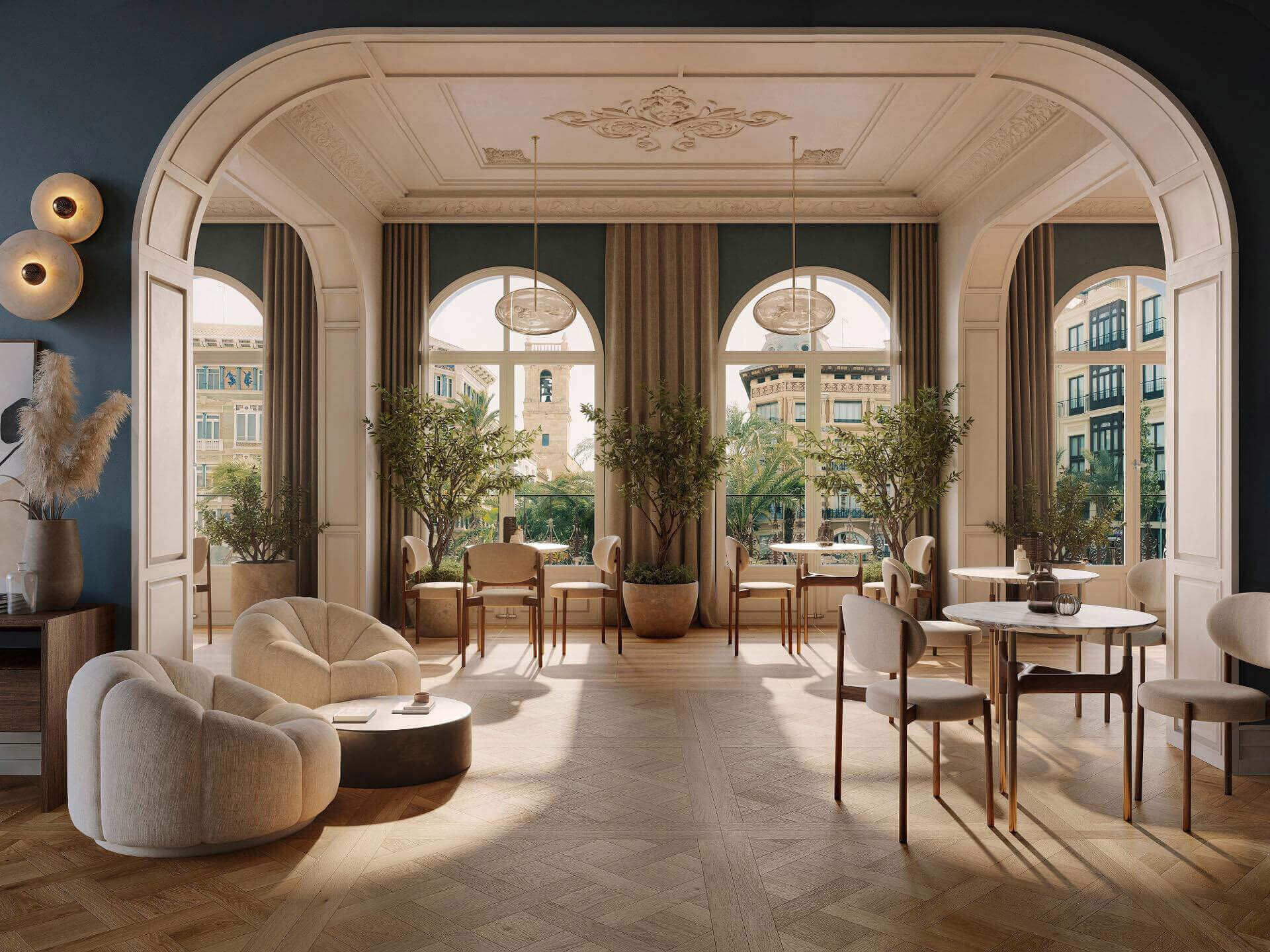 Cambridge Arce Parquet Floor Tile (47x47x11.5-mm | matt)