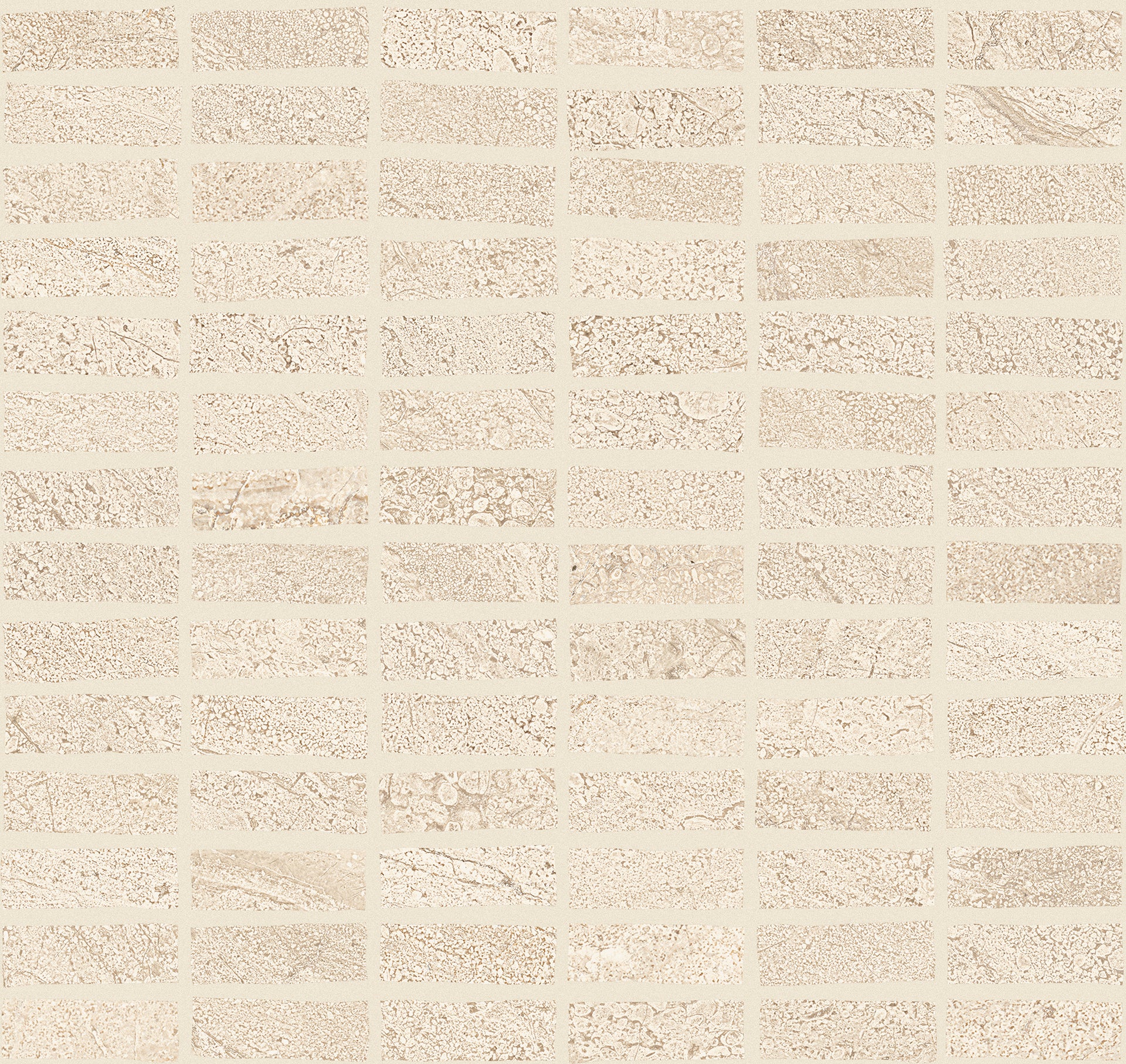Pietra di Orosei Corda porcelain mosaic tile by Emil, silktech finish, 11 1/2"x13 1/16"x9-mm size. Premium Italian porcelain for floors and walls.