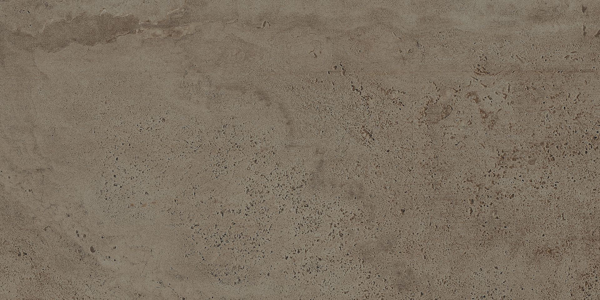 Unique Travertine Chocolate porcelain field tile by Emil, naturale finish, 23 5/8"x47 1/4"x9.5-mm size. Premium Italian porcelain for floors and walls.