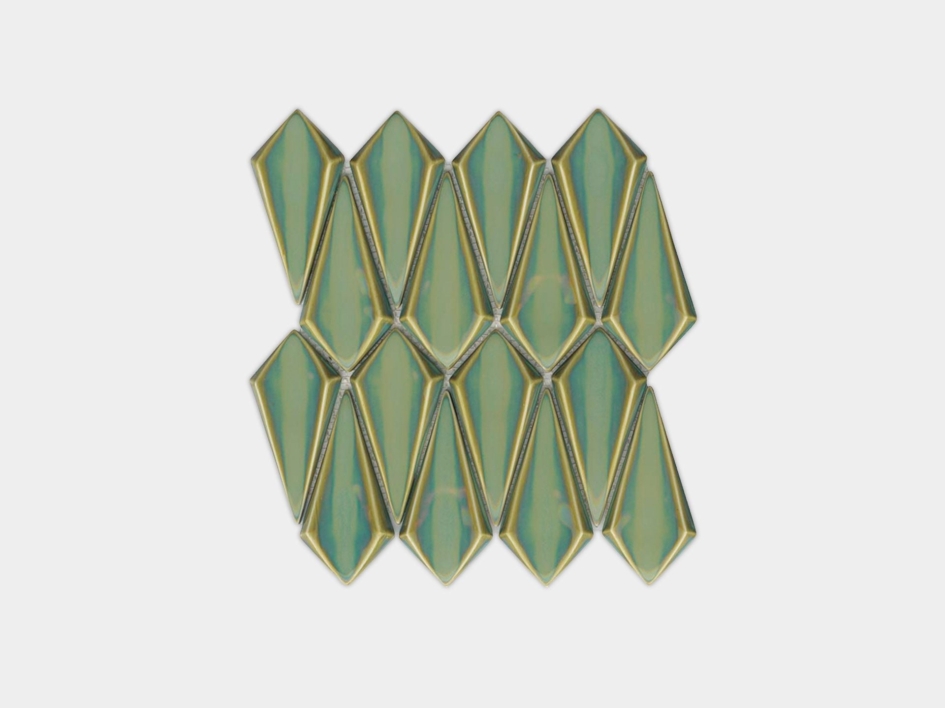 Tusk Emerald Mosaic (12x12x15-mm | gloss)