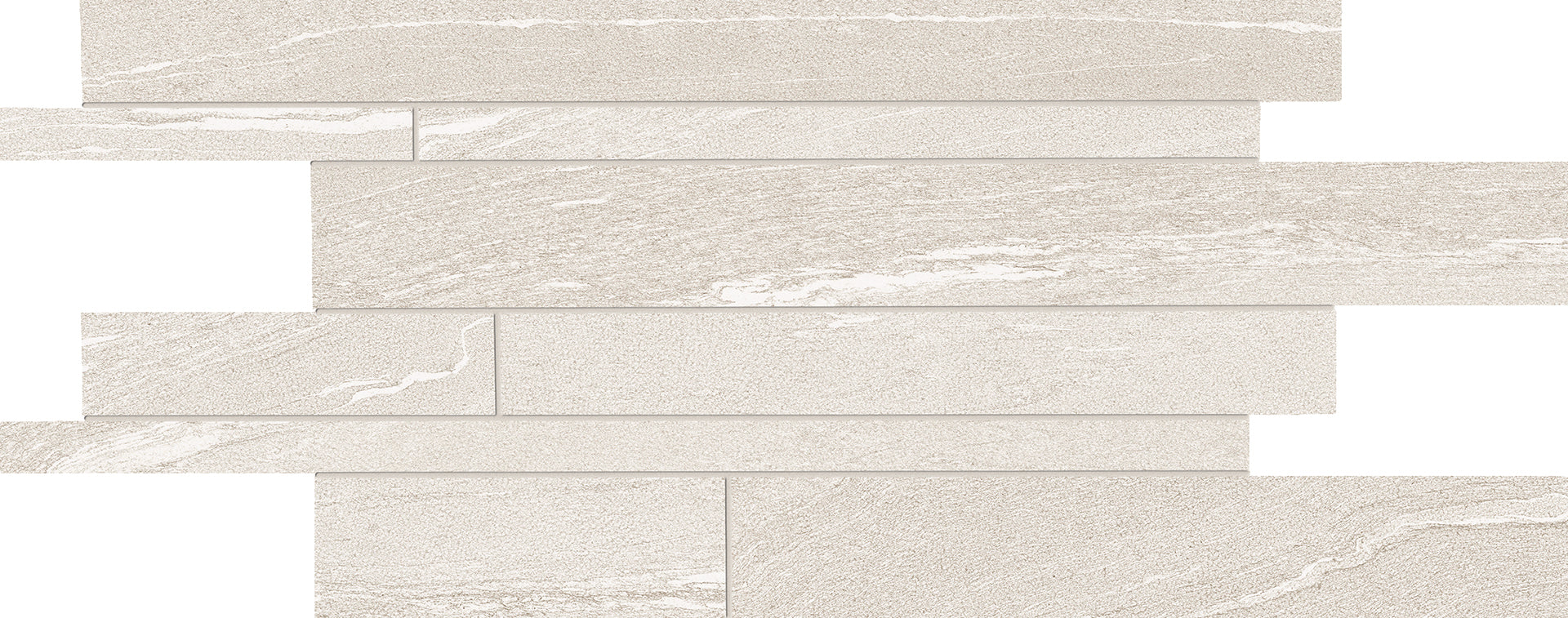 Stone Talk White porcelain decorative accent tile by Emil, naturale finish, 11 13/16"x23 5/8"x9.5-mm size. Premium Italian porcelain for floors and walls.