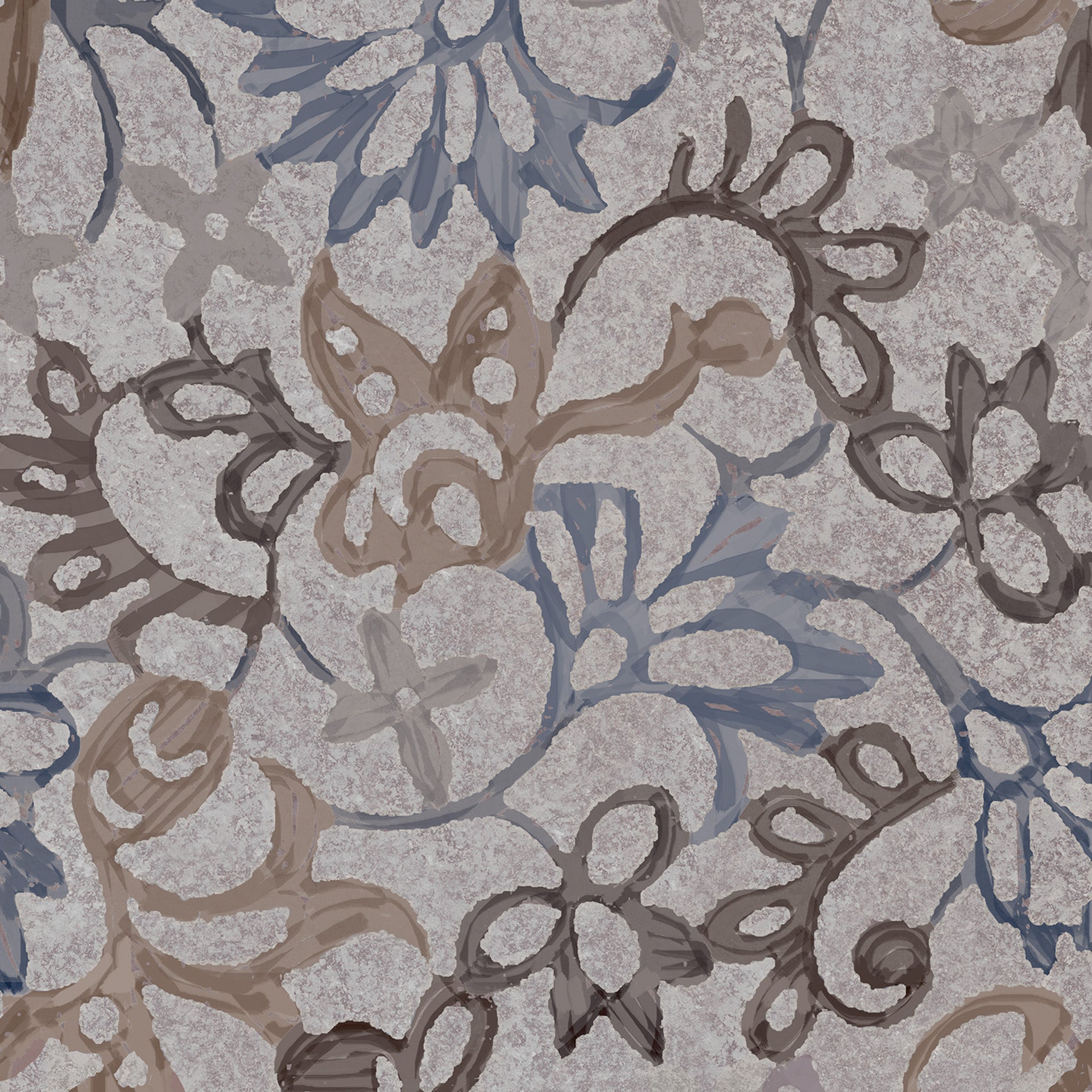 Heritage Grey porcelain decorative accent tile by Emil, naturale finish, 15 3/4"x31 1/2"x9.5-mm size. Premium Italian porcelain for floors and walls.