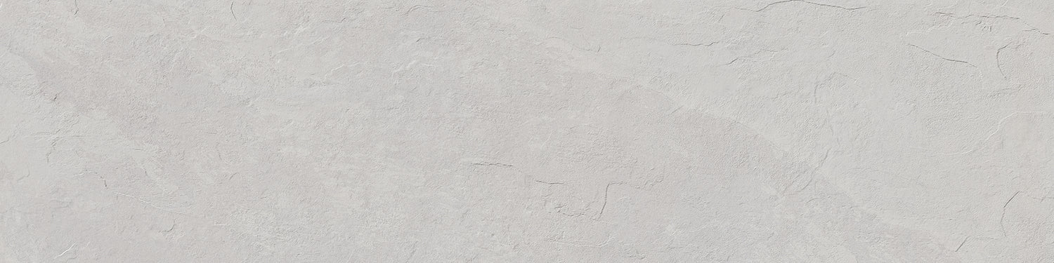 FRONTIER20 Montauk White porcelain pavers, top-down product view, 12"×48"×25/32" size. Premium porcelain for floors and walls.
