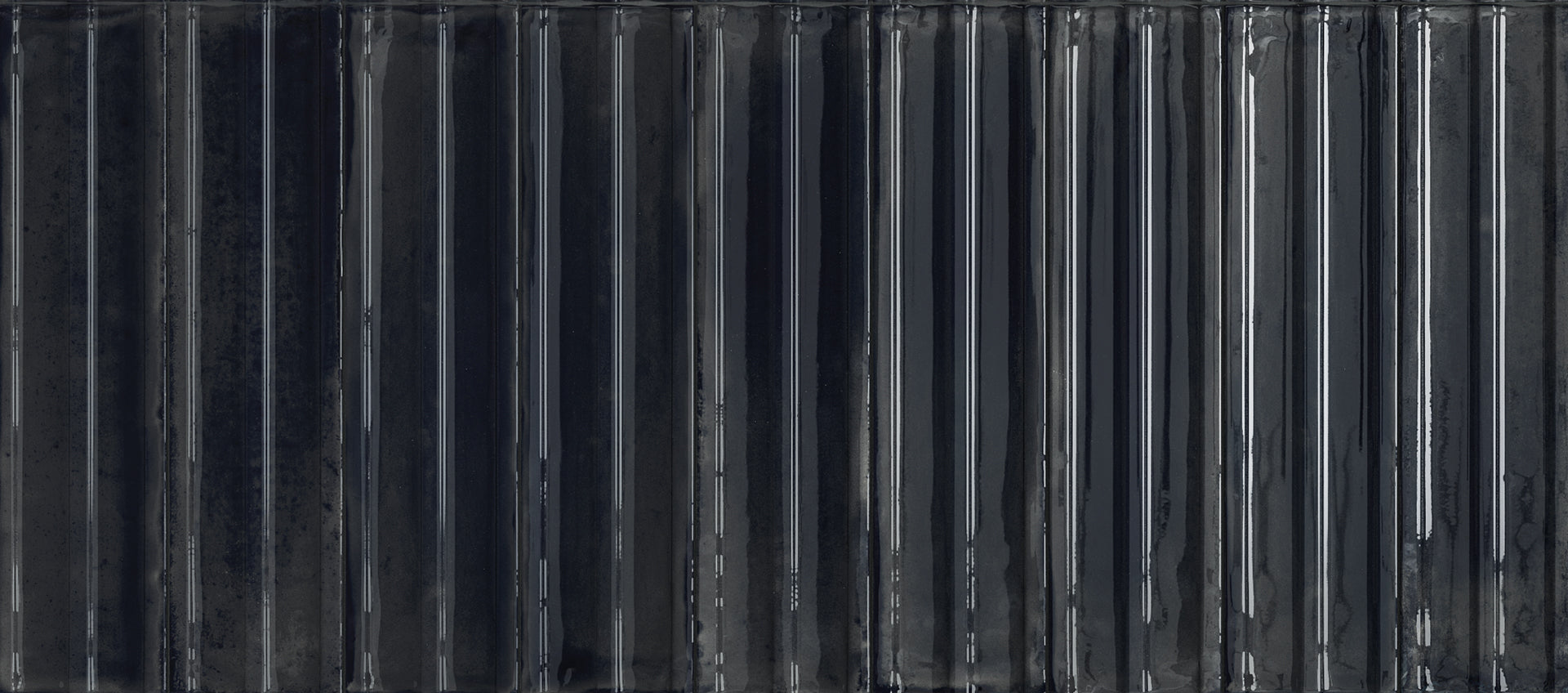 Essential Brick NERO porcelain field tile by Emil, lux finish, 2"x10" size. Premium Italian porcelain for floors and walls.