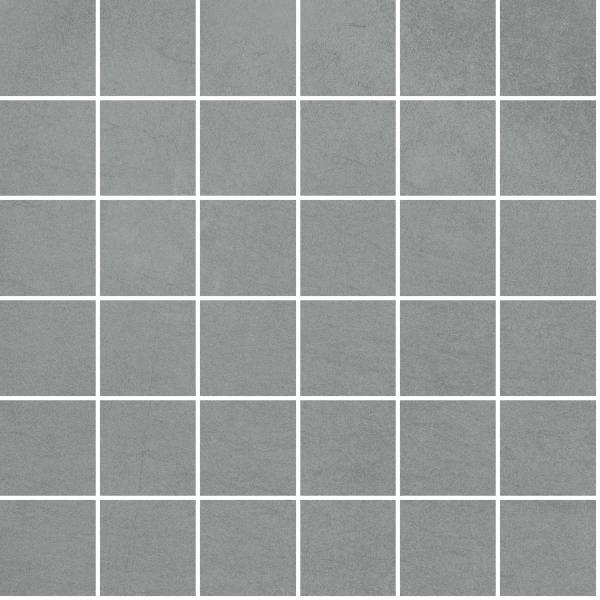 ATTITUDE: Simply Grey Square Straight Stack Field Mosaic (12"x12"x9mm | matte | rectified)