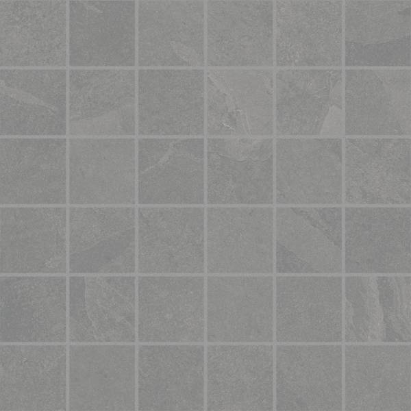 landmark 9mm trek silver straight stack 2x2 mosaic 12x12x9mm matte rectified porcelain tile distributed by surface group international