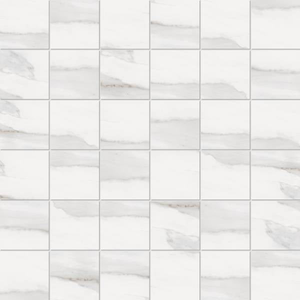 landmark contract tuscany white straight stack 2x2 mosaic 12x12x8mm matte pressed porcelain tile distributed by surface group international