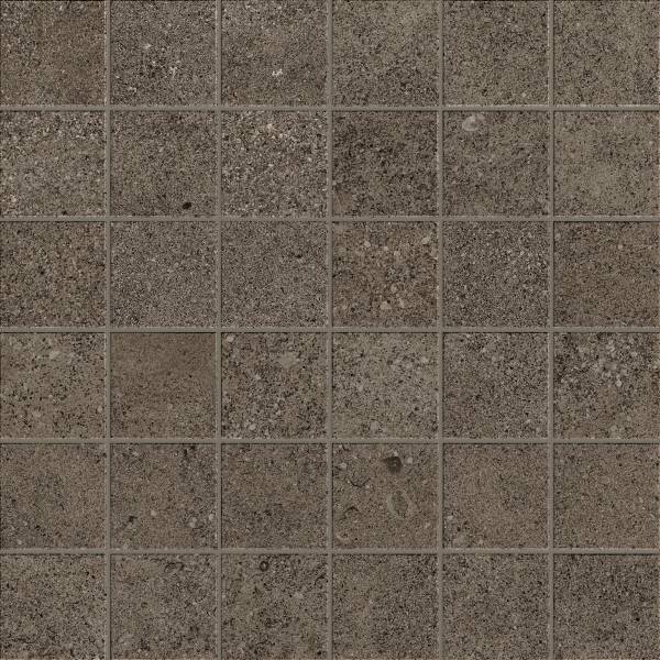 INFINITY: Earth Square Straight Stack Field Mosaic (12"x12"x9mm | matte | rectified)