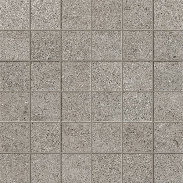 INFINITY: Absolute Square Straight Stack Field Mosaic (12"x12"x9mm | matte | rectified)