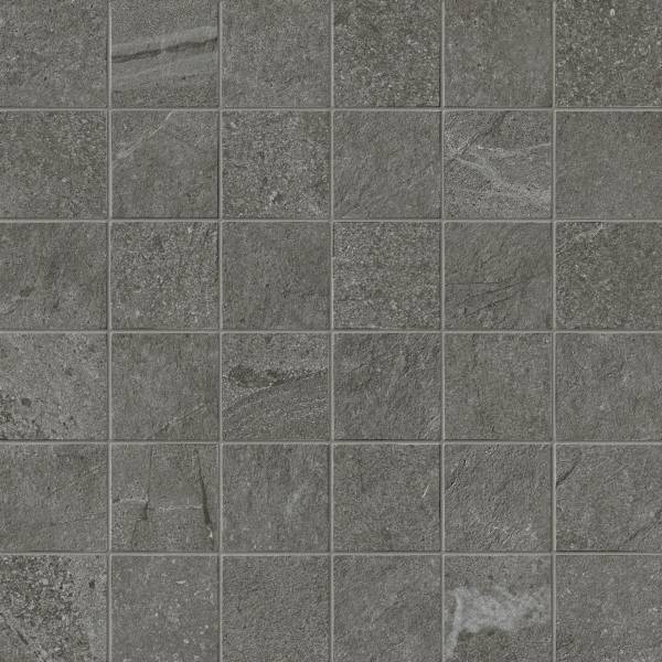 landmark 9mm journey contemorary dark straight stack 2x2 mosaic 12x12x9mm matte rectified porcelain tile distributed by surface group international