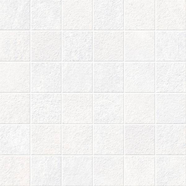 landmark 9mm explore arctic white straight stack 2x2 mosaic 12x12x9mm matte rectified porcelain tile distributed by surface group international