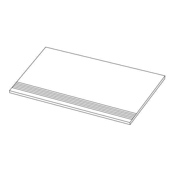 CONCRETE: Freedom White Grip Stair Tread Bullnose Paving Accessory (12"x24"x20mm | matte)