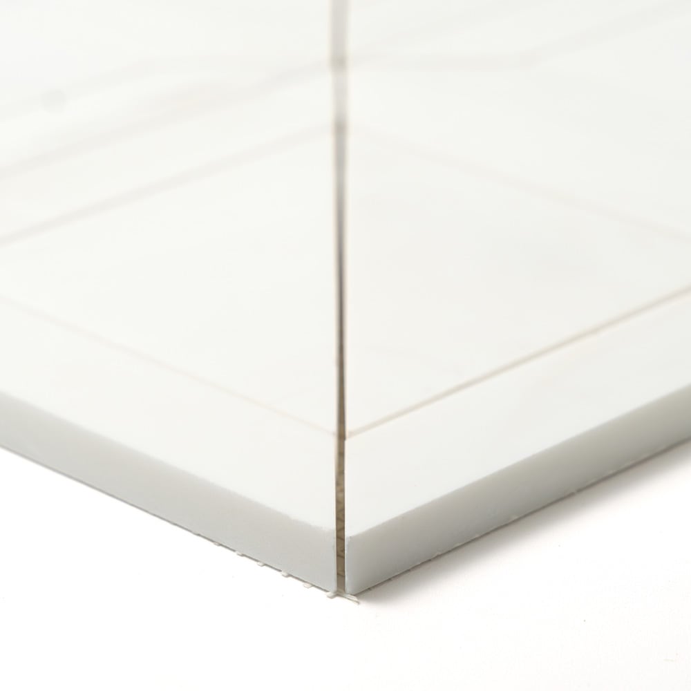 Snow White York Marble Mosaic (11 15/16"×11 15/16"×3/8" | honed | straight cut)