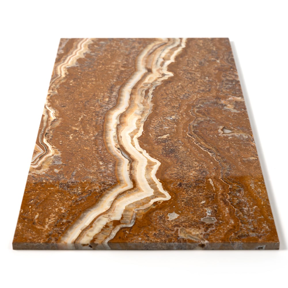 Plank Tile Maroon Di Notte marble field tile, top-down product view, 4"×16"×1/2" size. Premium marble for floors and walls.