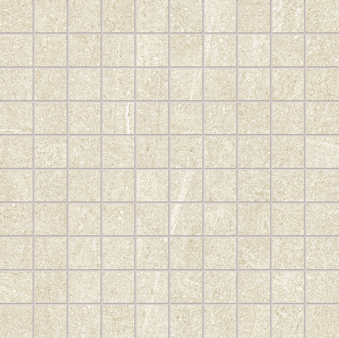 Elegance Pro IVORY porcelain mosaic tile by Emil, naturale finish, 12"x12" size. Premium Italian porcelain for floors and walls.