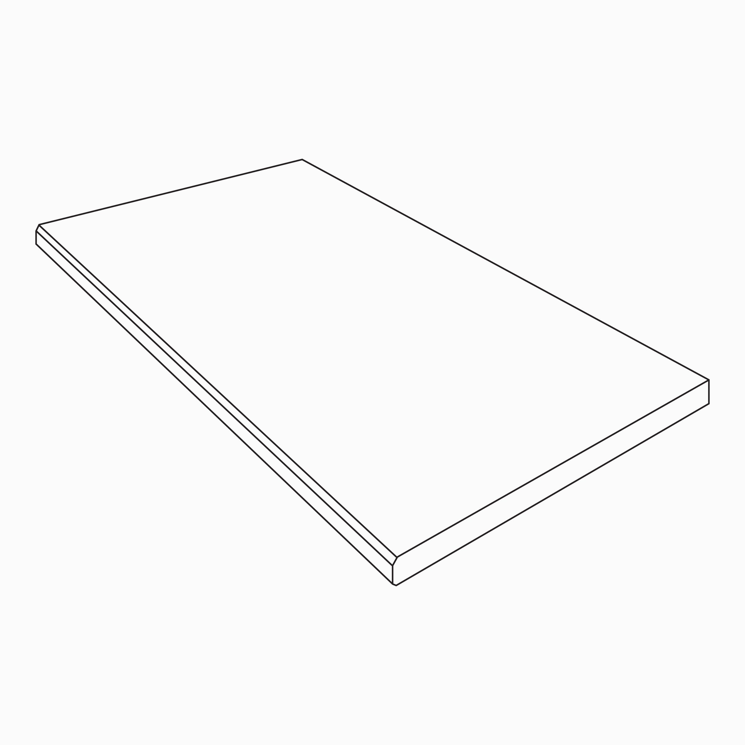 LITH: Legacy White Ease Edge (12"x24"x20-mm | grip)