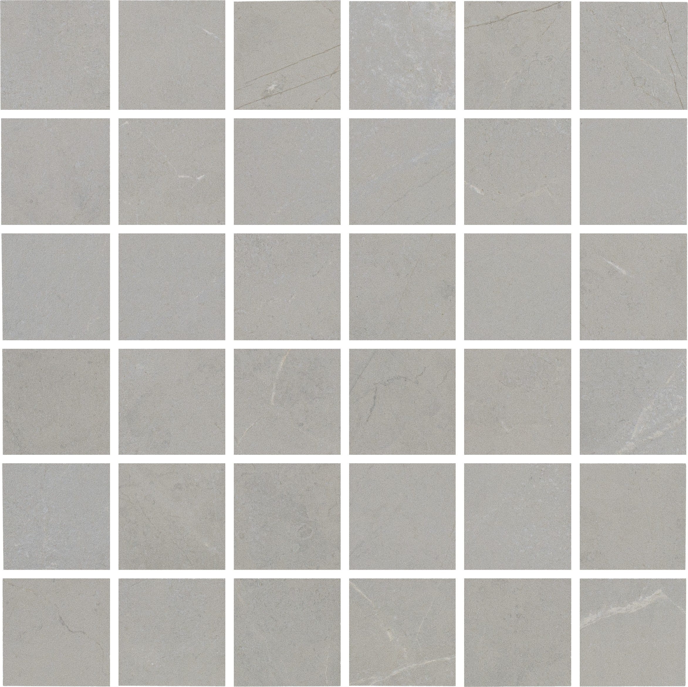 COBBLESTONE CADENCE: Pewter Presto Straight Stack 2X2 Mosaic (12"x12"x9-mm | natural | rectified)