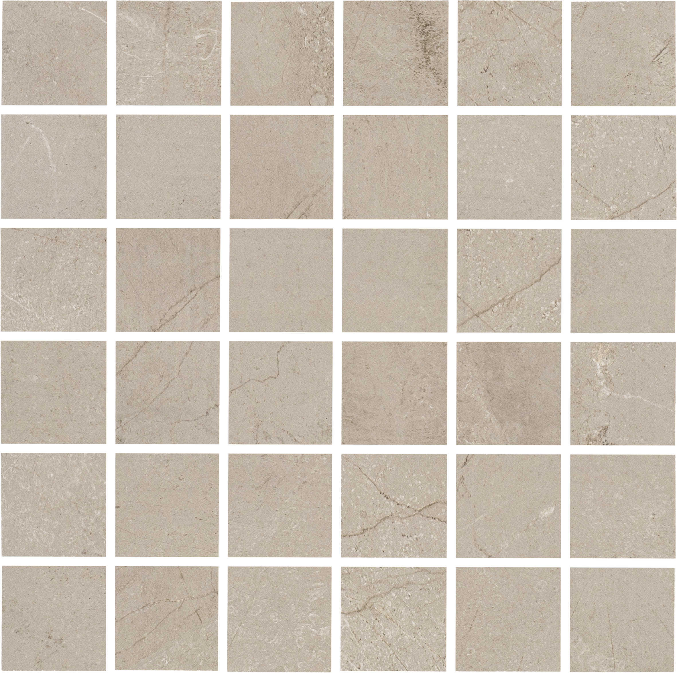 COBBLESTONE CADENCE: Caramel Crescendo Straight Stack 2X2 Mosaic (12"x12"x9-mm | natural | rectified)