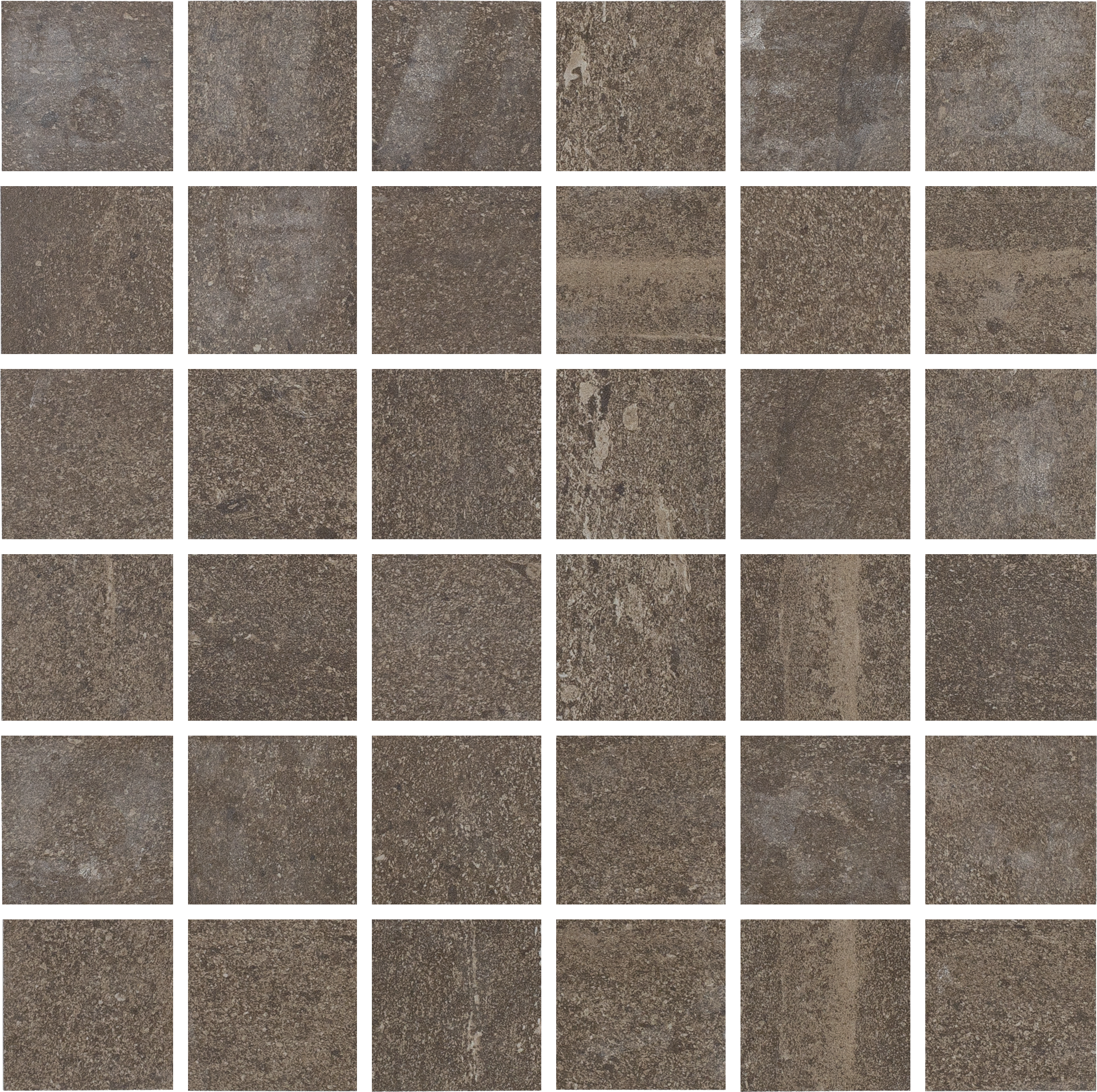 URBAN HARMONY: Espresso Ensemble Straight Stack 2X2 Mosaic (12"x12"x8-mm | natural | rectified)