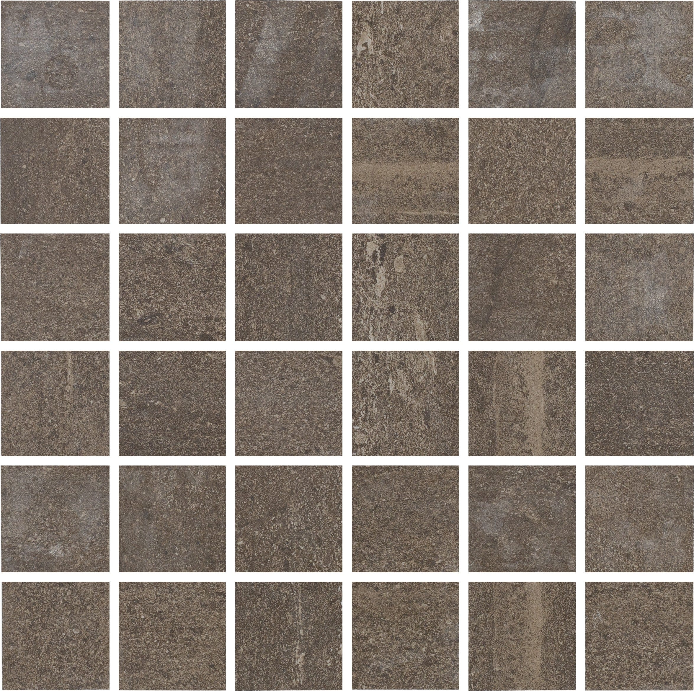 URBAN HARMONY: Espresso Ensemble Straight Stack 2X2 Mosaic (12"x12"x8-mm | natural | rectified)