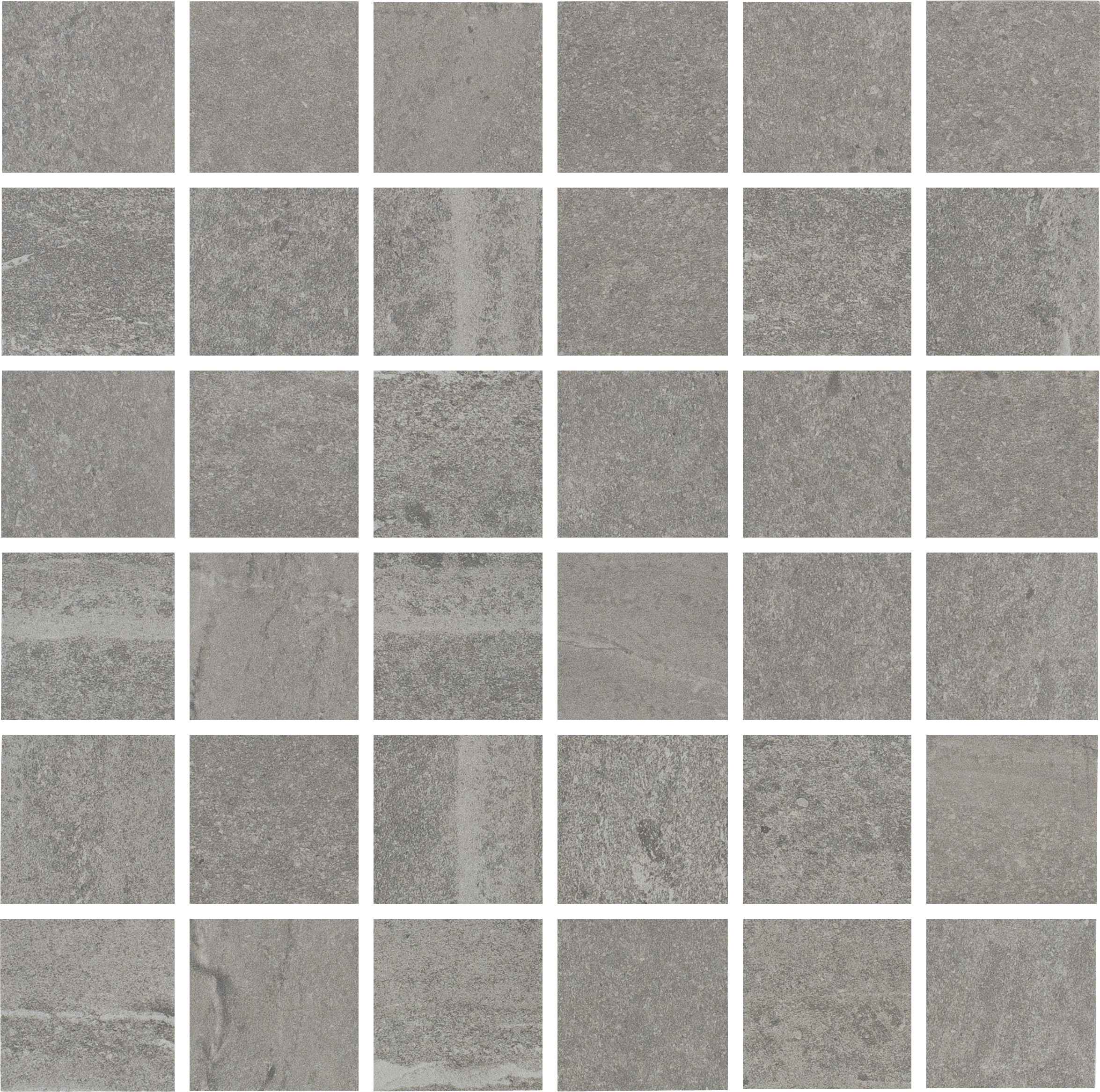 URBAN HARMONY: Nickel Nuance Straight Stack 2X2 Mosaic (12"x12"x8-mm | natural | rectified)