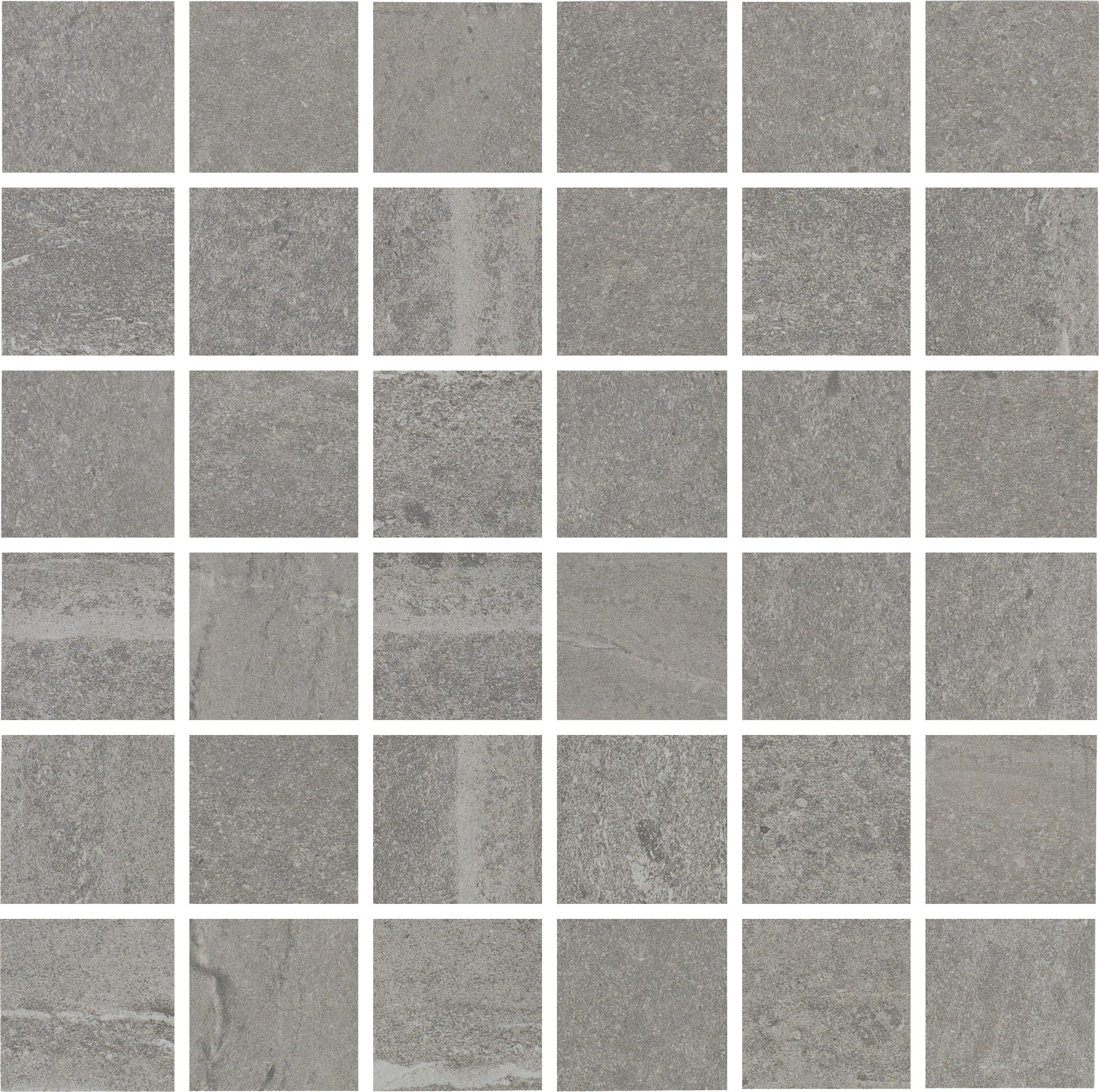 URBAN HARMONY: Nickel Nuance Straight Stack 2X2 Mosaic (12"x12"x8-mm | natural | rectified)