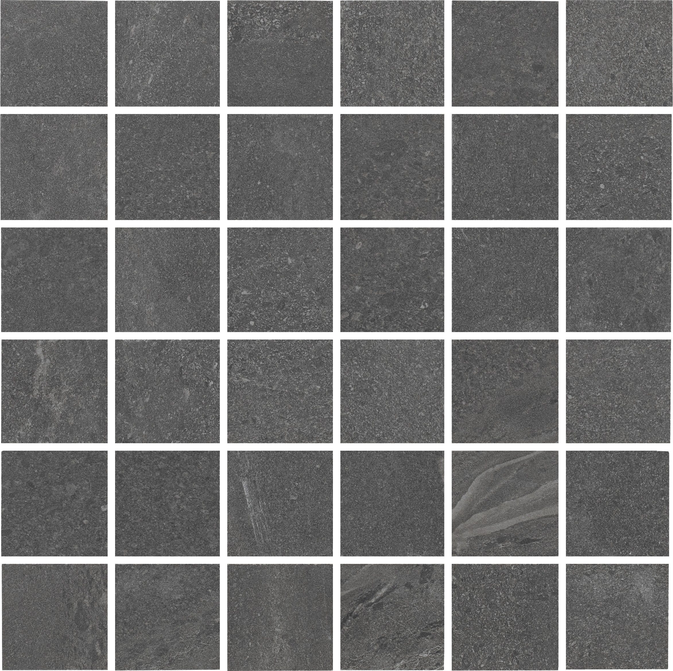 URBAN HARMONY: Shadow Serenade Straight Stack 2X2 Mosaic (12"x12"x8-mm | natural | rectified)
